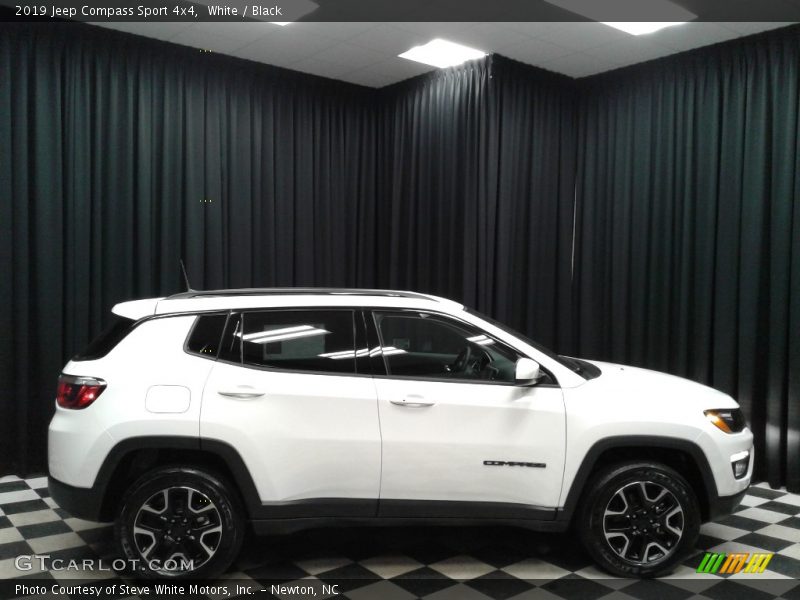 White / Black 2019 Jeep Compass Sport 4x4