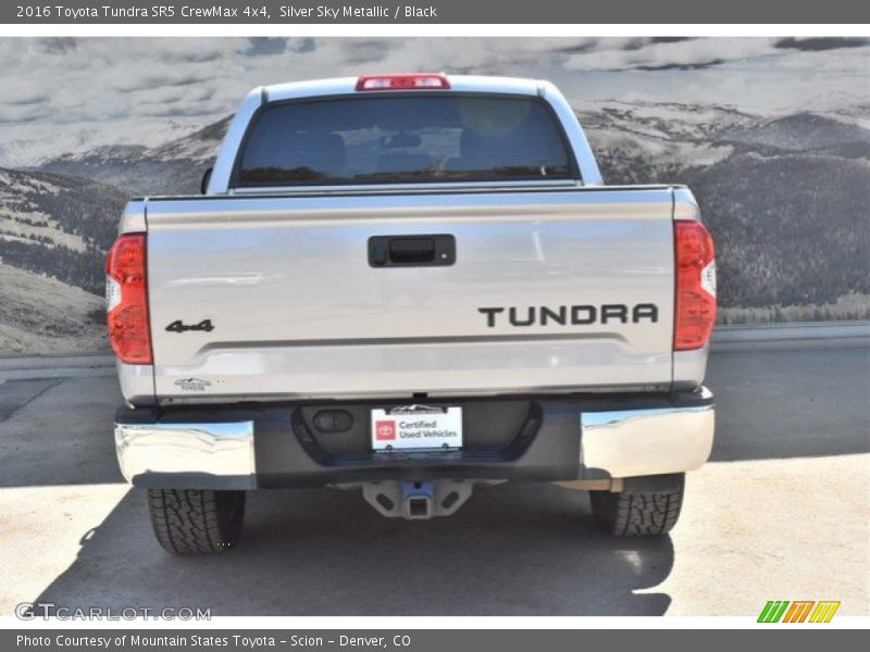 Silver Sky Metallic / Black 2016 Toyota Tundra SR5 CrewMax 4x4