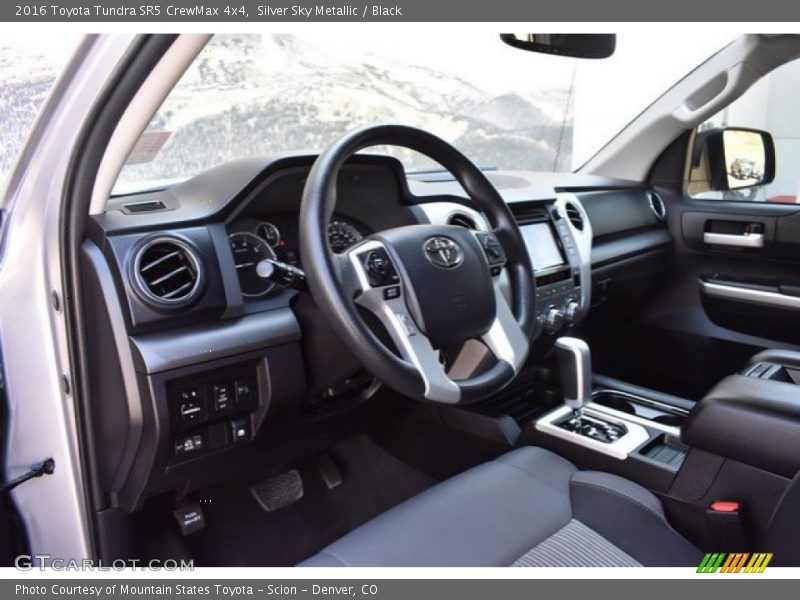 Silver Sky Metallic / Black 2016 Toyota Tundra SR5 CrewMax 4x4