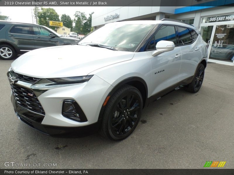 Silver Ice Metallic / Jet Black 2019 Chevrolet Blazer RS AWD