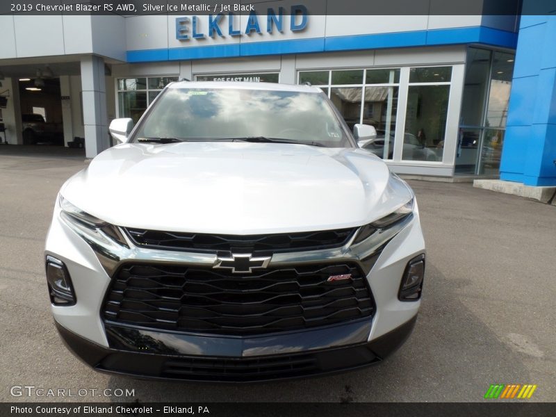 Silver Ice Metallic / Jet Black 2019 Chevrolet Blazer RS AWD