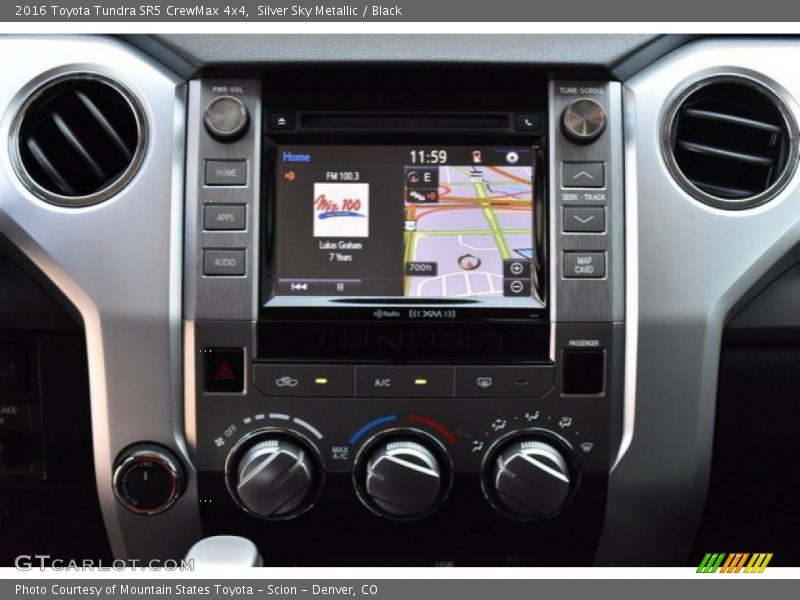 Silver Sky Metallic / Black 2016 Toyota Tundra SR5 CrewMax 4x4