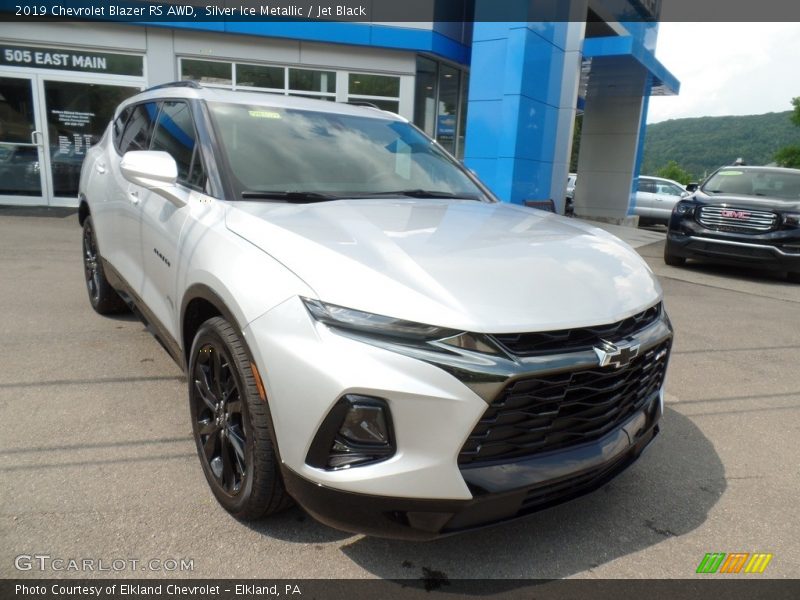 Silver Ice Metallic / Jet Black 2019 Chevrolet Blazer RS AWD