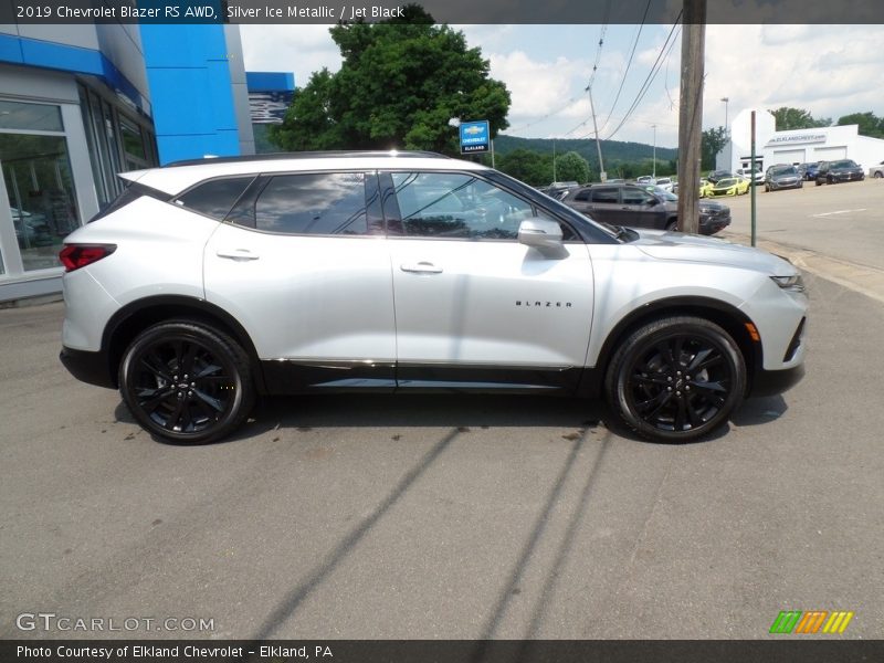 Silver Ice Metallic / Jet Black 2019 Chevrolet Blazer RS AWD