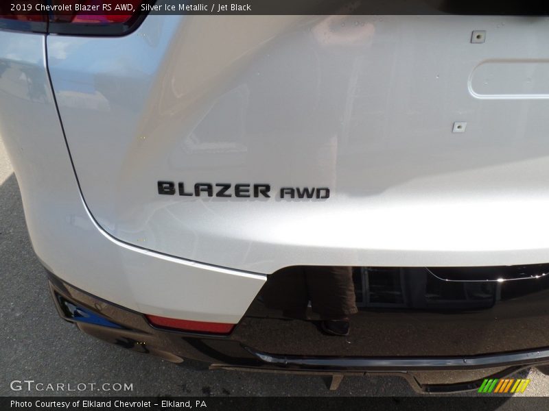 Silver Ice Metallic / Jet Black 2019 Chevrolet Blazer RS AWD