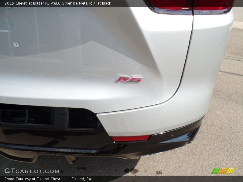Silver Ice Metallic / Jet Black 2019 Chevrolet Blazer RS AWD
