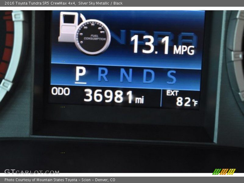 Silver Sky Metallic / Black 2016 Toyota Tundra SR5 CrewMax 4x4