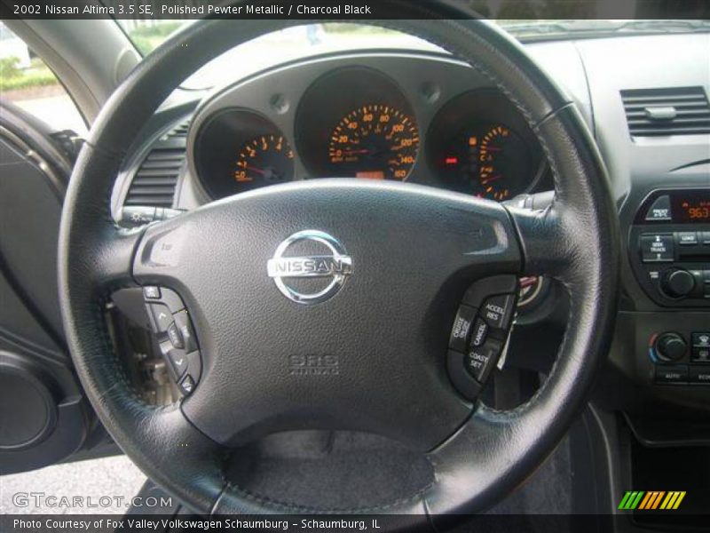 Polished Pewter Metallic / Charcoal Black 2002 Nissan Altima 3.5 SE