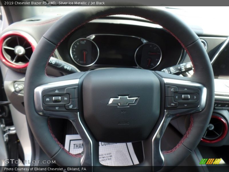 Silver Ice Metallic / Jet Black 2019 Chevrolet Blazer RS AWD