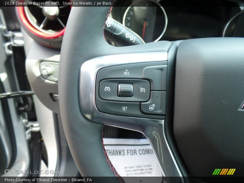 Silver Ice Metallic / Jet Black 2019 Chevrolet Blazer RS AWD