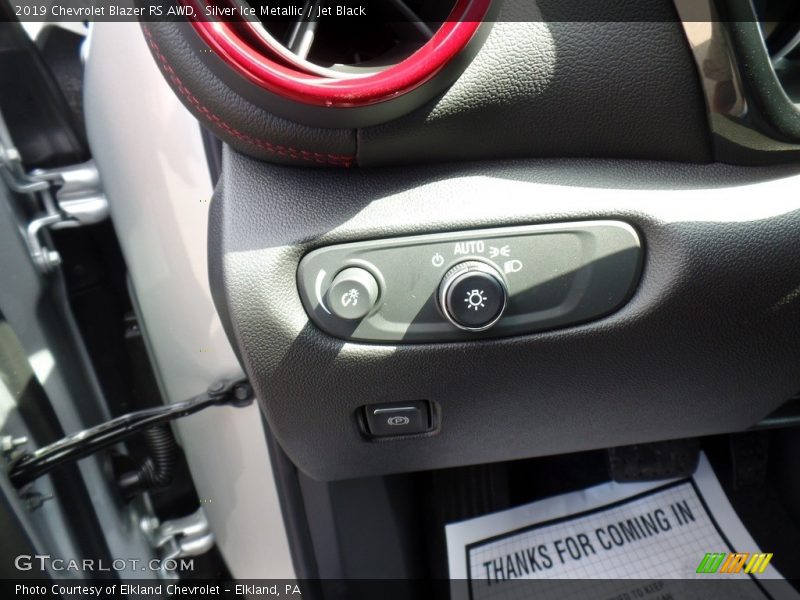 Silver Ice Metallic / Jet Black 2019 Chevrolet Blazer RS AWD