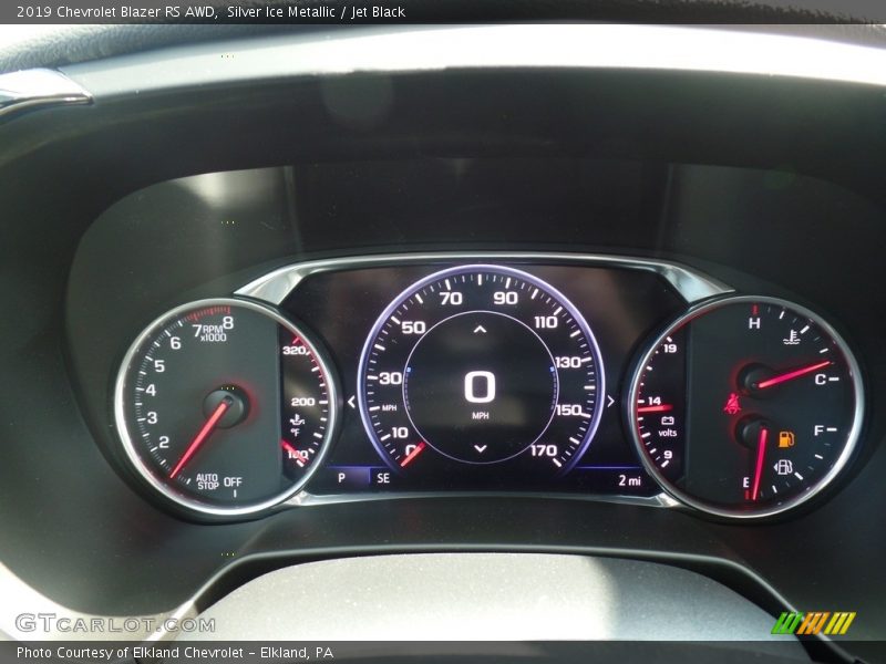 Silver Ice Metallic / Jet Black 2019 Chevrolet Blazer RS AWD