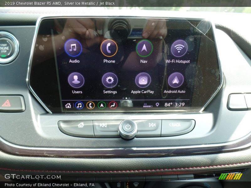 Silver Ice Metallic / Jet Black 2019 Chevrolet Blazer RS AWD