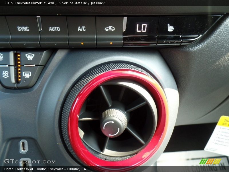 Silver Ice Metallic / Jet Black 2019 Chevrolet Blazer RS AWD
