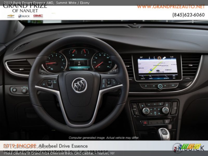 Summit White / Ebony 2019 Buick Encore Essence AWD