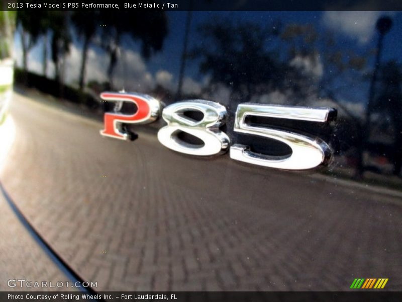  2013 Model S P85 Performance Logo