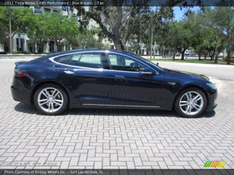  2013 Model S P85 Performance Blue Metallic