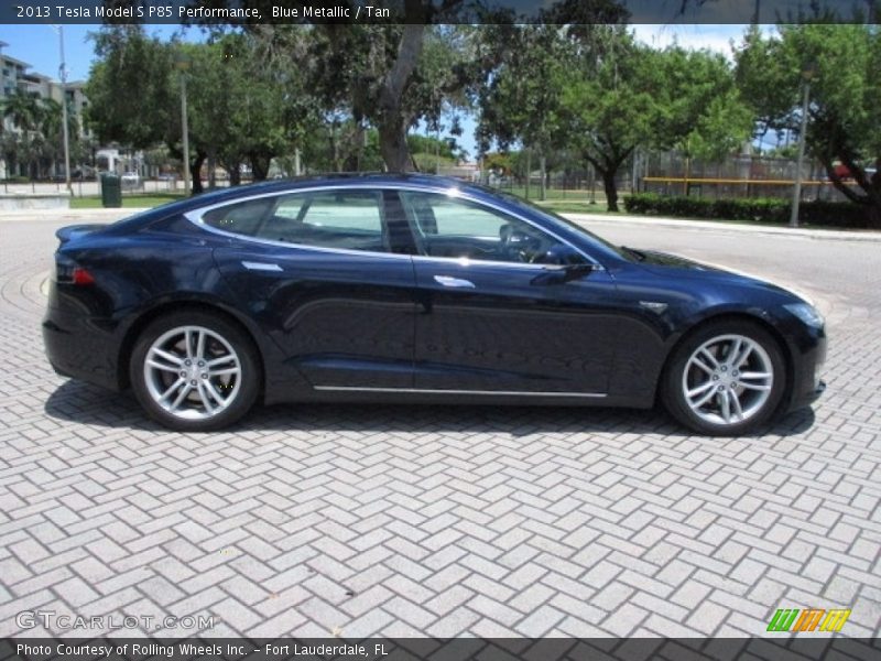  2013 Model S P85 Performance Blue Metallic