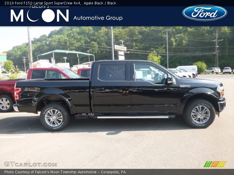 Agate Black / Black 2019 Ford F150 Lariat Sport SuperCrew 4x4