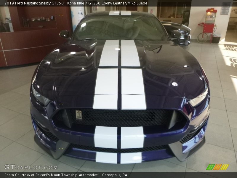 Kona Blue / GT350 Ebony Leather/Miko Suede 2019 Ford Mustang Shelby GT350