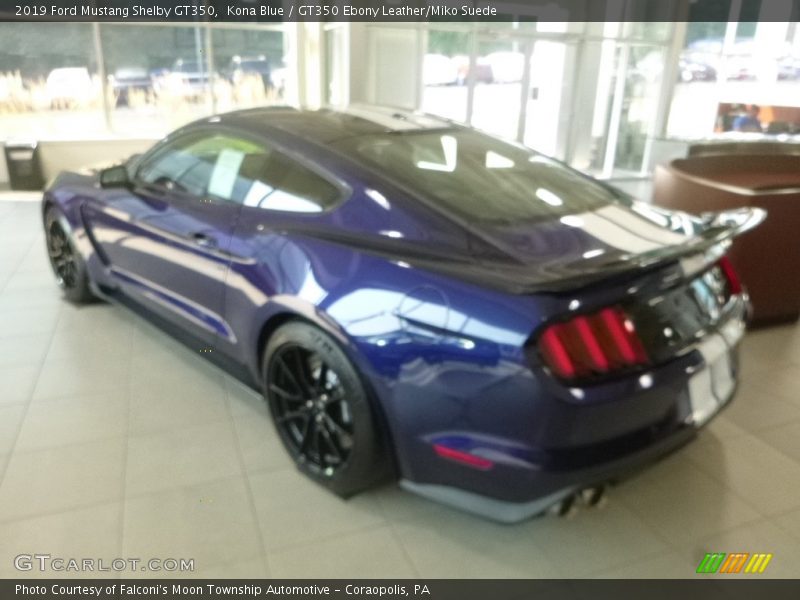 Kona Blue / GT350 Ebony Leather/Miko Suede 2019 Ford Mustang Shelby GT350