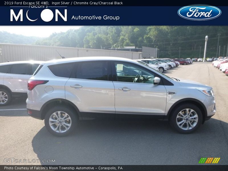 Ingot Silver / Chromite Gray/Charcoal Black 2019 Ford Escape SE 4WD