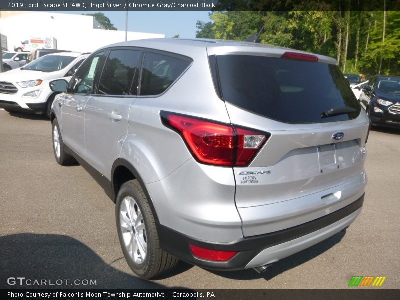Ingot Silver / Chromite Gray/Charcoal Black 2019 Ford Escape SE 4WD