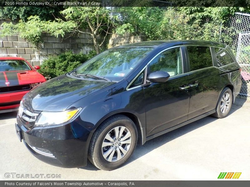 Crystal Black Pearl / Gray 2016 Honda Odyssey EX