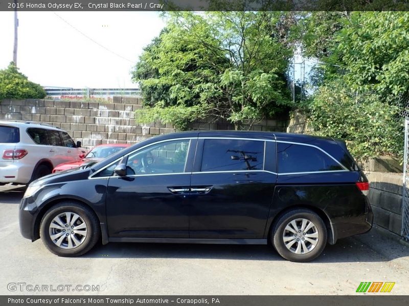 Crystal Black Pearl / Gray 2016 Honda Odyssey EX