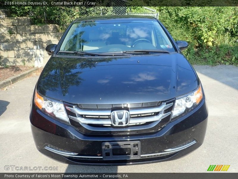 Crystal Black Pearl / Gray 2016 Honda Odyssey EX