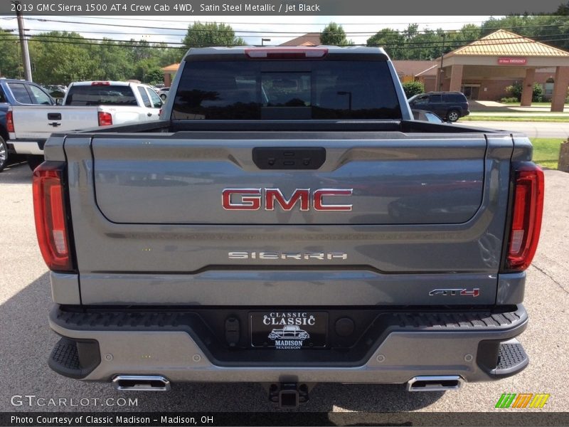 Satin Steel Metallic / Jet Black 2019 GMC Sierra 1500 AT4 Crew Cab 4WD