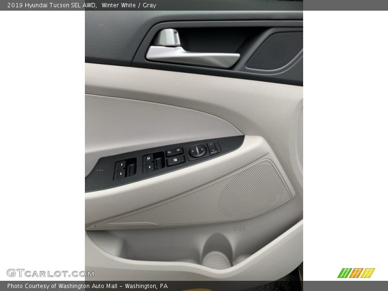 Winter White / Gray 2019 Hyundai Tucson SEL AWD