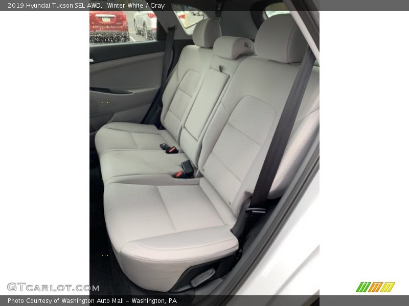 Winter White / Gray 2019 Hyundai Tucson SEL AWD