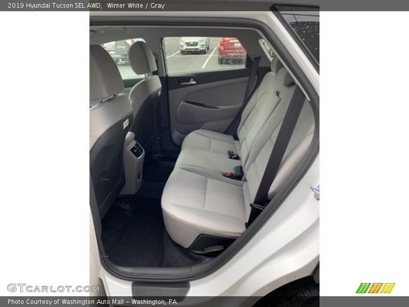 Winter White / Gray 2019 Hyundai Tucson SEL AWD