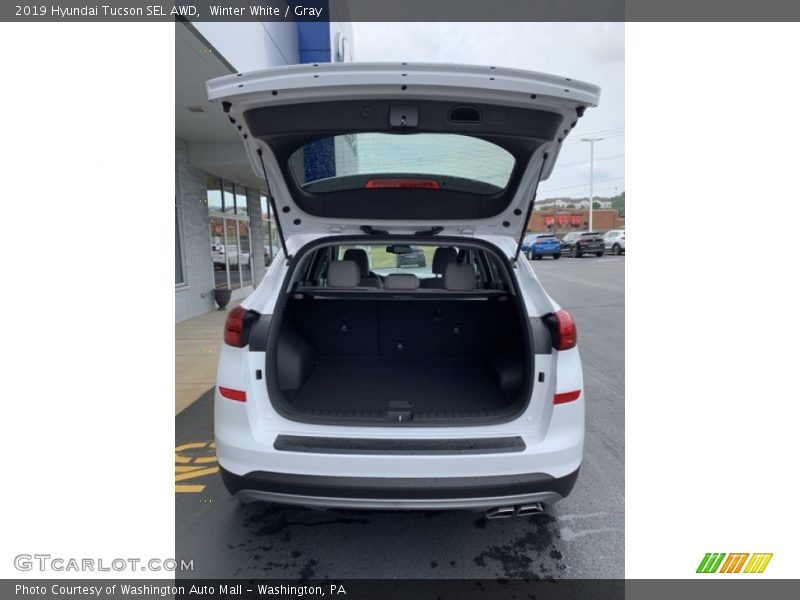 Winter White / Gray 2019 Hyundai Tucson SEL AWD
