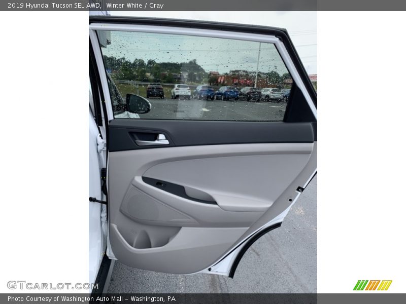 Winter White / Gray 2019 Hyundai Tucson SEL AWD