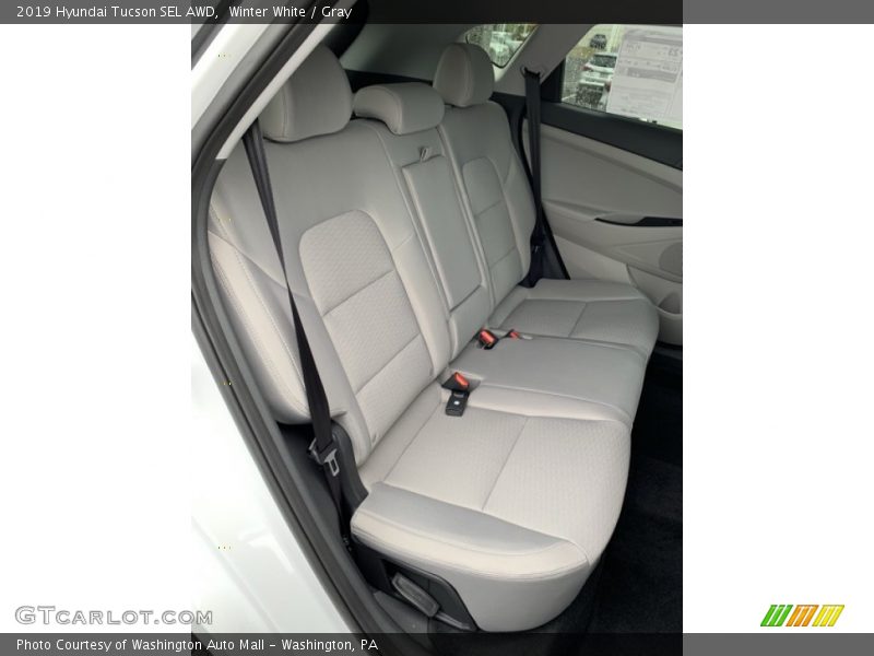 Winter White / Gray 2019 Hyundai Tucson SEL AWD
