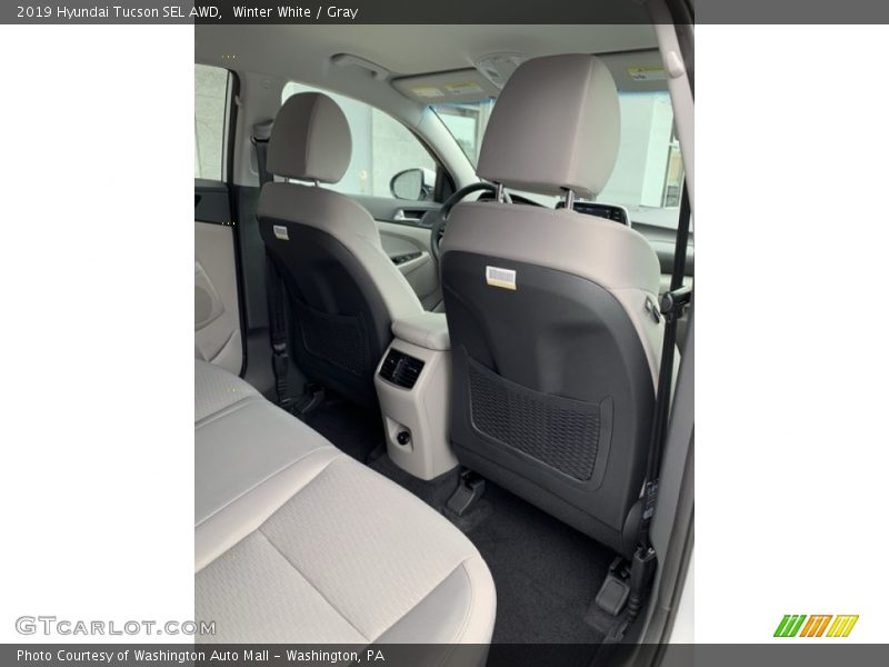 Winter White / Gray 2019 Hyundai Tucson SEL AWD