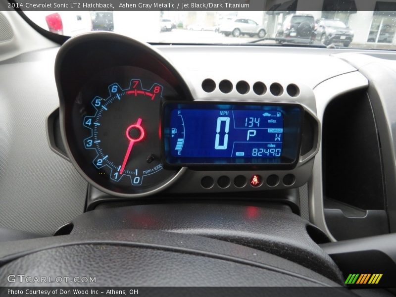 Ashen Gray Metallic / Jet Black/Dark Titanium 2014 Chevrolet Sonic LTZ Hatchback