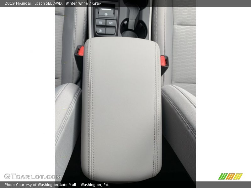 Winter White / Gray 2019 Hyundai Tucson SEL AWD