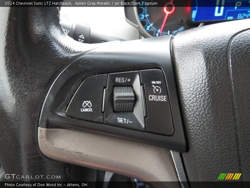 Ashen Gray Metallic / Jet Black/Dark Titanium 2014 Chevrolet Sonic LTZ Hatchback