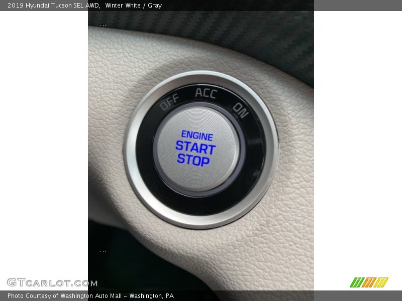 Winter White / Gray 2019 Hyundai Tucson SEL AWD