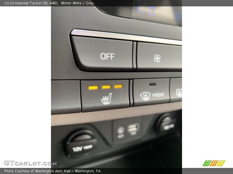 Winter White / Gray 2019 Hyundai Tucson SEL AWD