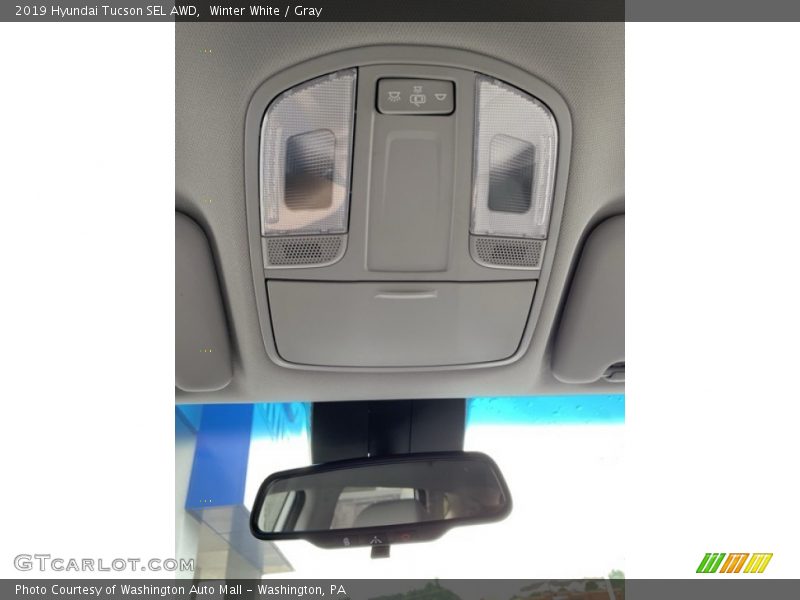Winter White / Gray 2019 Hyundai Tucson SEL AWD