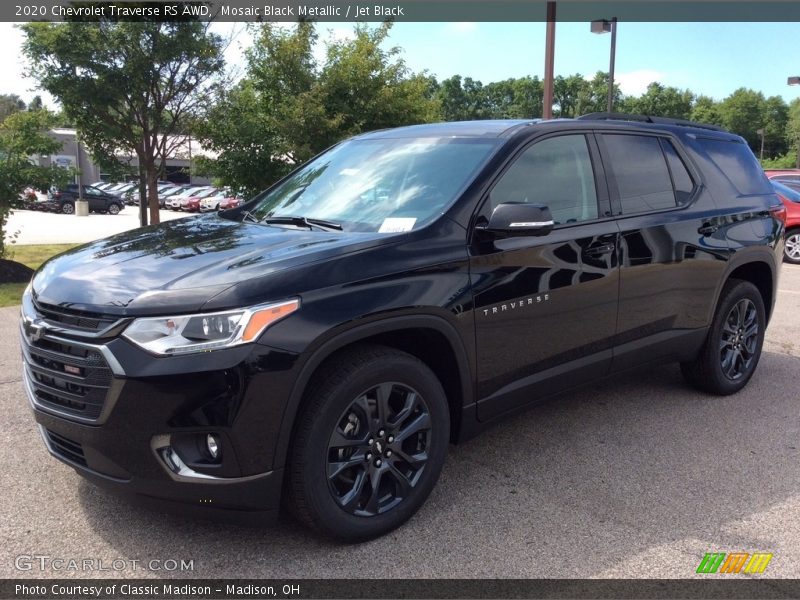Mosaic Black Metallic / Jet Black 2020 Chevrolet Traverse RS AWD