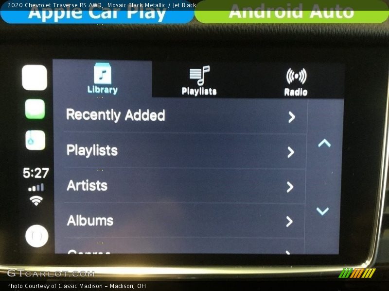 Mosaic Black Metallic / Jet Black 2020 Chevrolet Traverse RS AWD