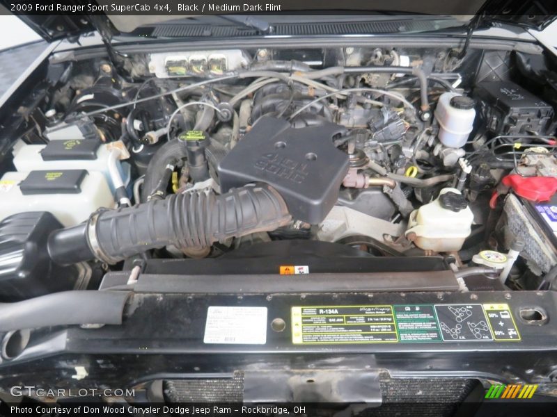 Black / Medium Dark Flint 2009 Ford Ranger Sport SuperCab 4x4