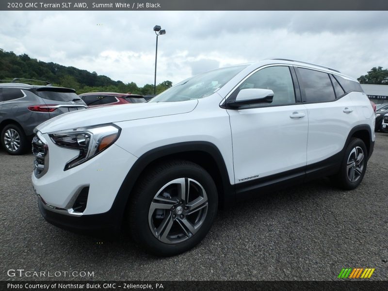 Summit White / Jet Black 2020 GMC Terrain SLT AWD