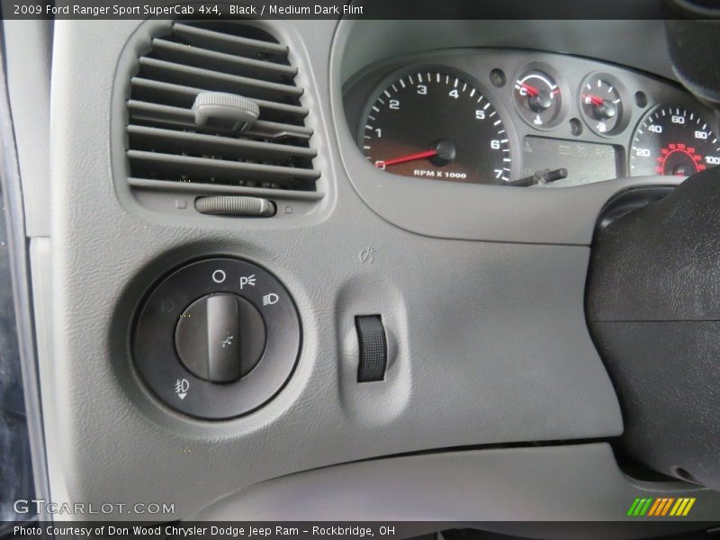 Black / Medium Dark Flint 2009 Ford Ranger Sport SuperCab 4x4