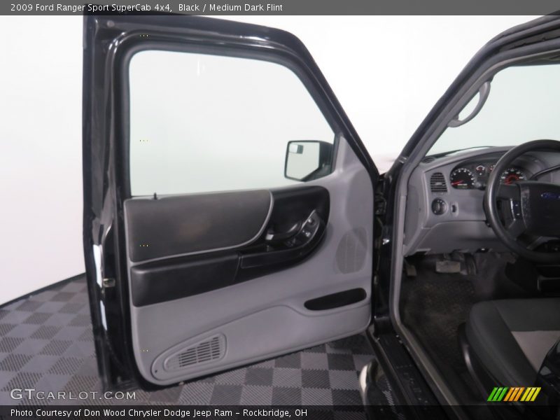 Black / Medium Dark Flint 2009 Ford Ranger Sport SuperCab 4x4